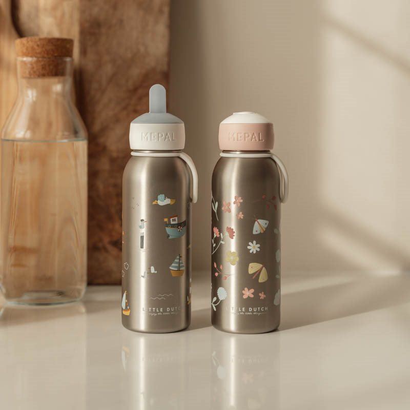Garrafa de Aço Inoxidável | 350 ML | Flowers & Butterflies