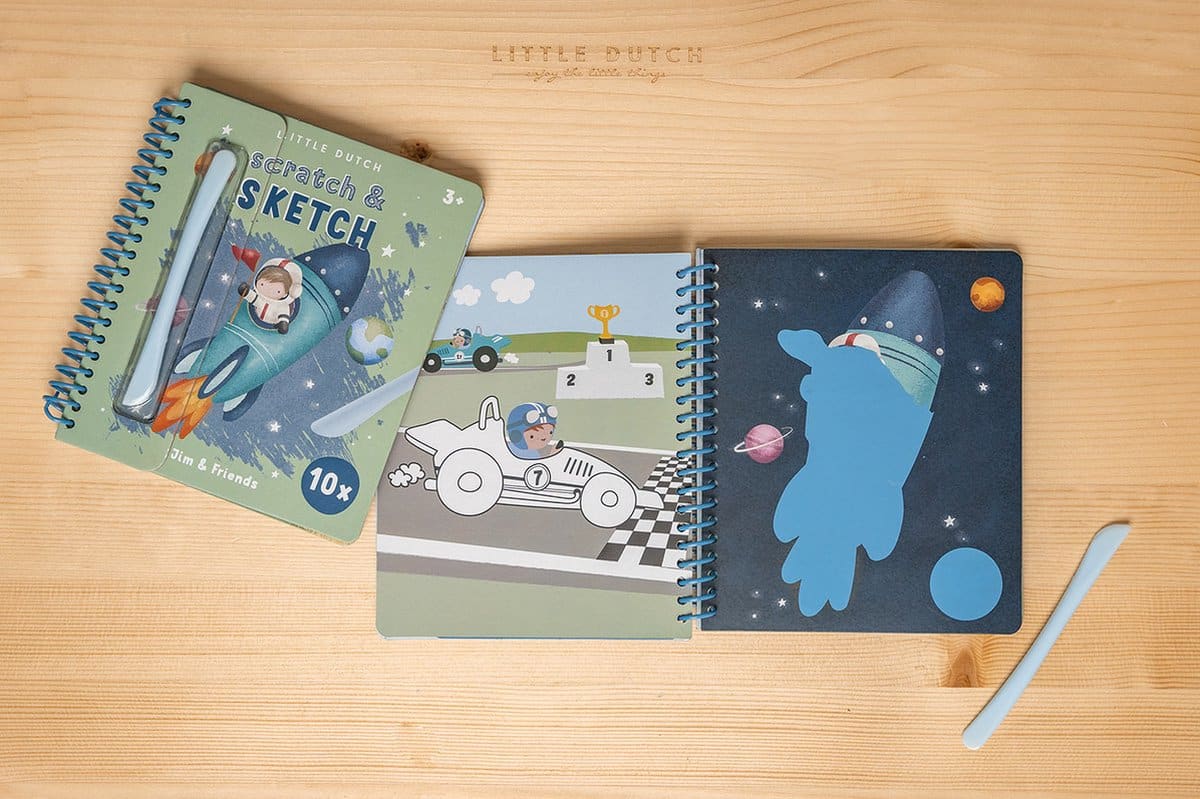 Livro Scratch "Jim & Friends" - Little Dutch