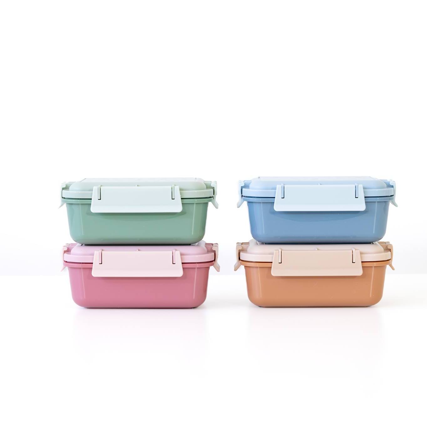 Bento Lunch Box "Leaves Blue"