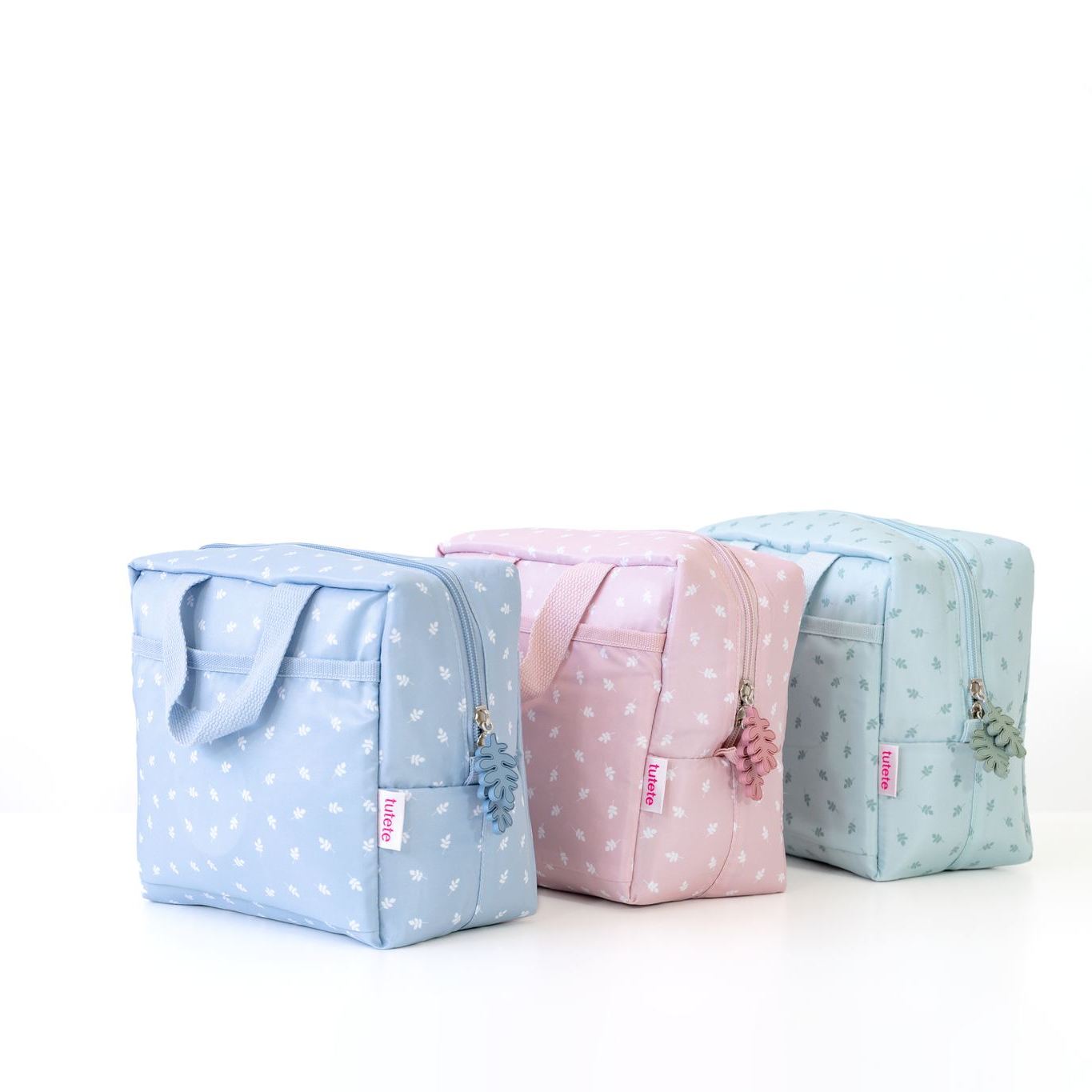 Insulated Lunch Bag "Leaves Sage"