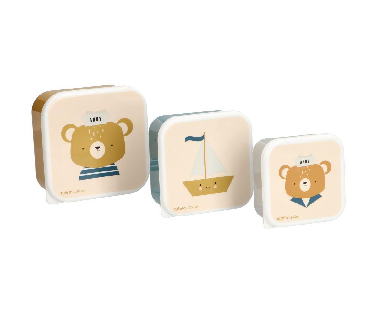Conjunto 3 Caixas Lancheiras "Simon Bear"
