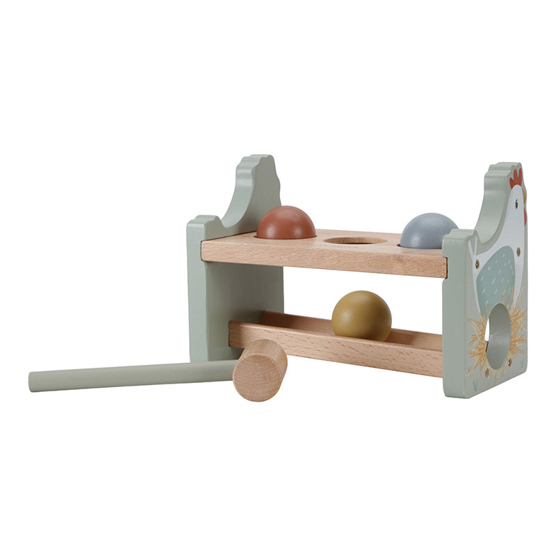 Pounding Bench with Rolling balls "Little Farm" Little Dutch