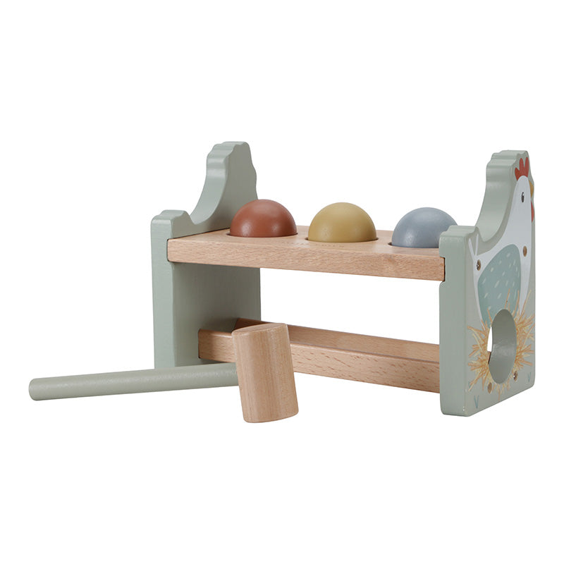 Pounding Bench with Rolling balls "Little Farm" Little Dutch