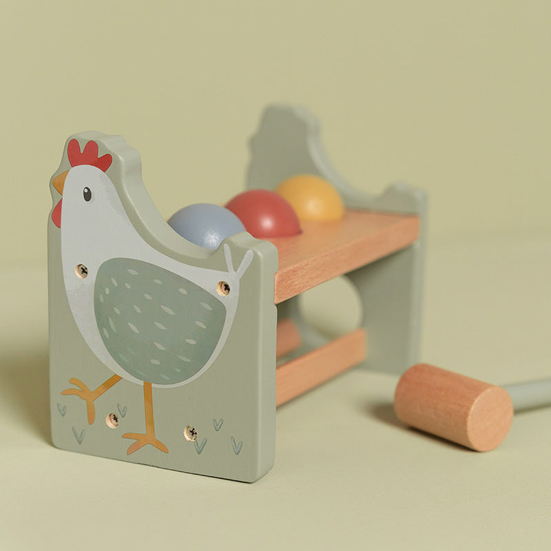 Pounding Bench with Rolling balls "Little Farm" Little Dutch