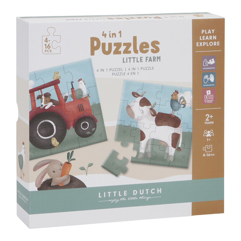 Conjunto Puzzles "Little Farm" Little Dutch