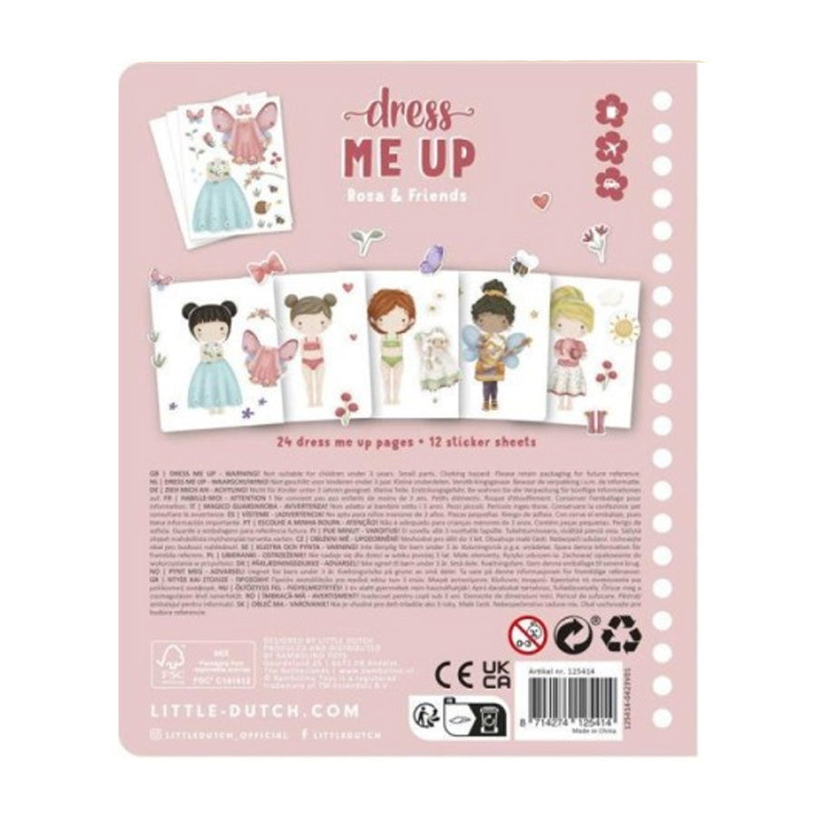Dress Me Up Book "Rosa & Friends" - Little Dutch