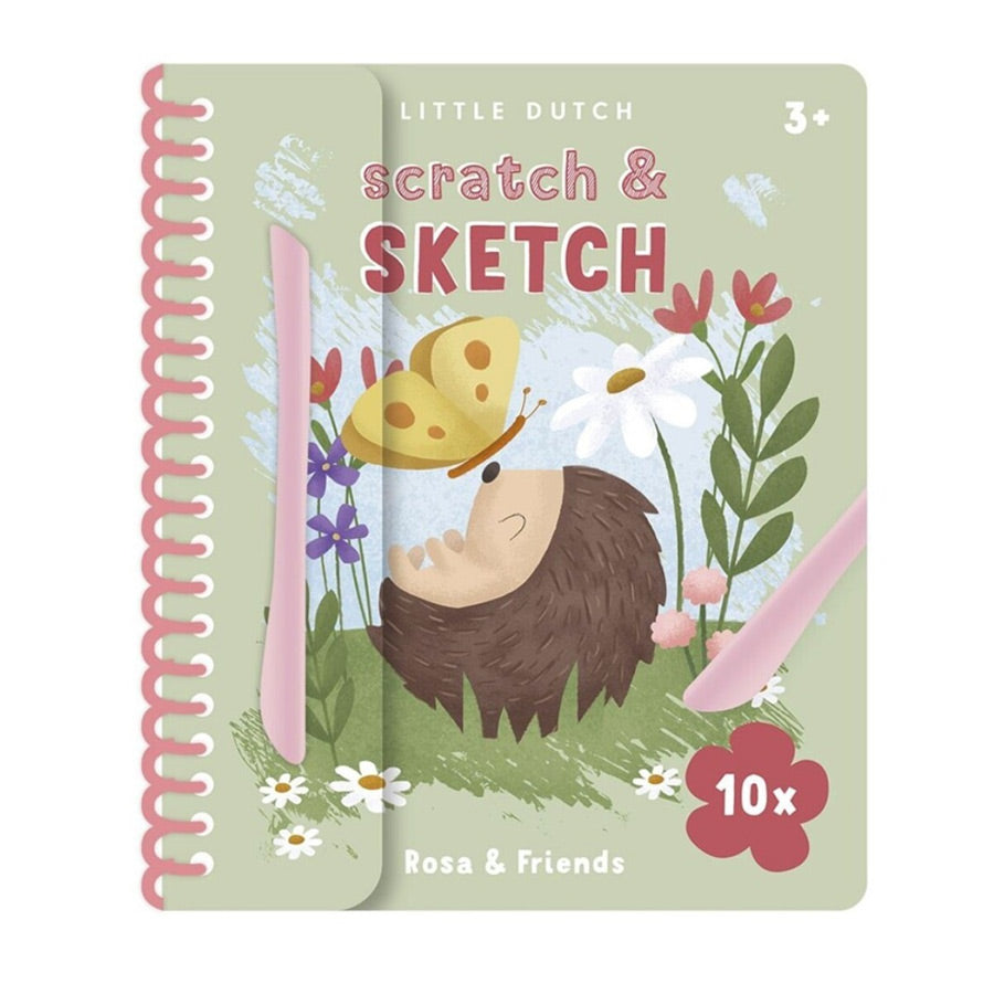 Livro Scratch "Rosa & Friends" - Little Dutch