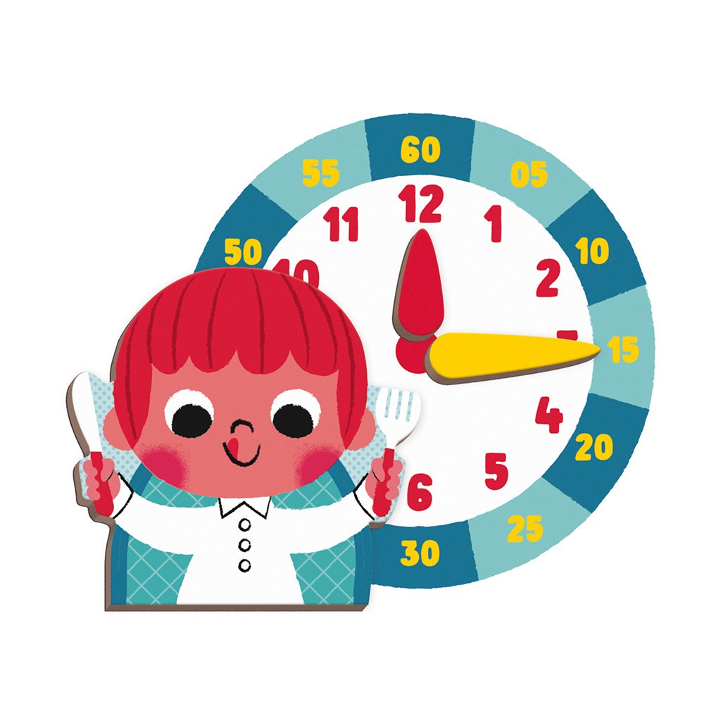 Jogo Magnético Aprender a Hora Janod