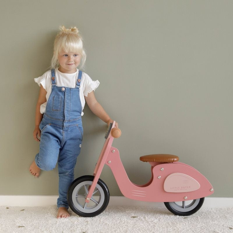 Scooter de Equilíbrio Rosa Little Dutch