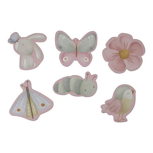 Conjunto Puzzles "Flowers & Butterflies" Little Dutch