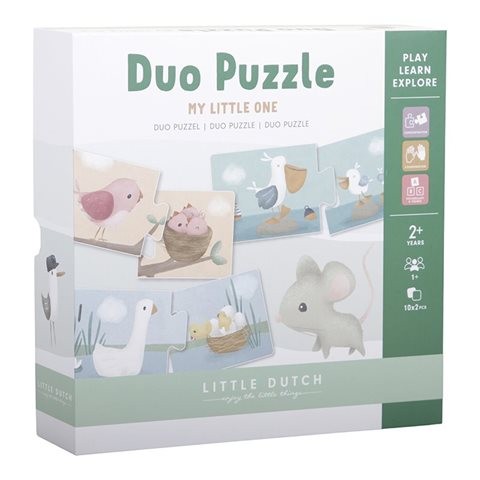 Puzzle Duo "Flowers & Butterflies" Little Dutch