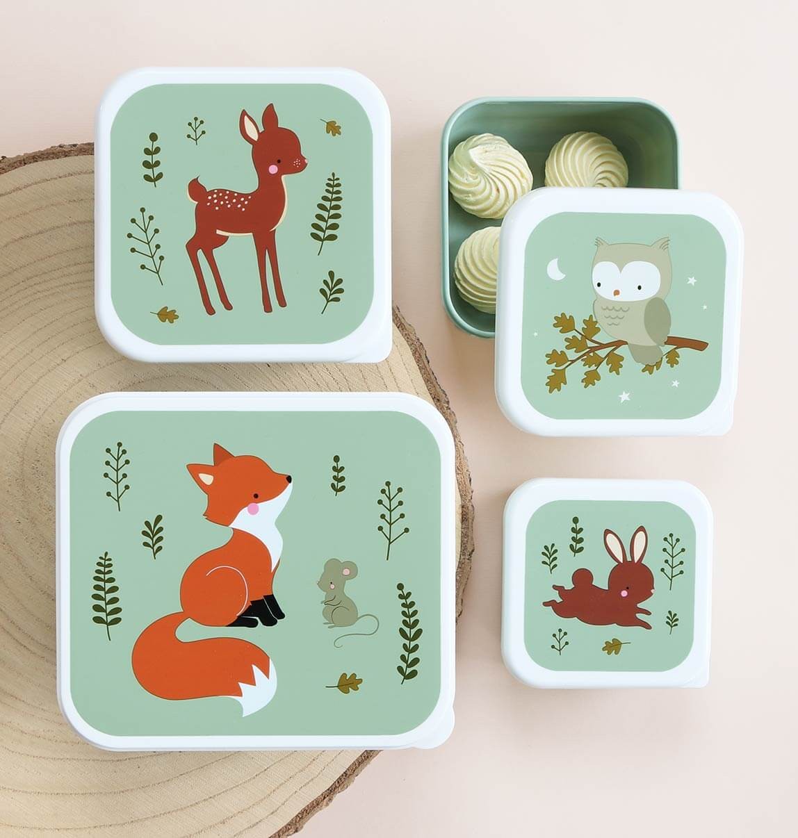 Conjunto 4 Caixas Amigos do Bosque A Little Lovely Company