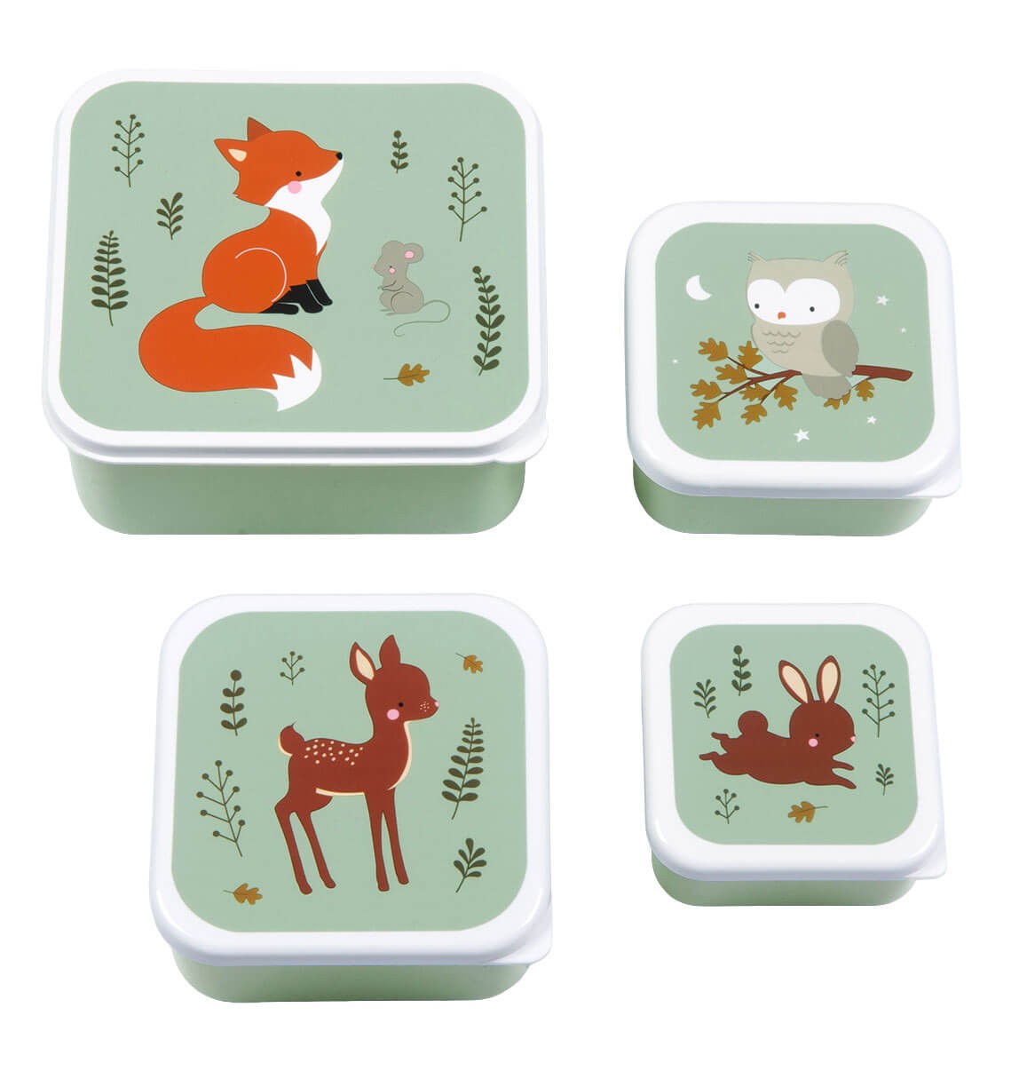 Conjunto 4 Caixas Amigos do Bosque A Little Lovely Company