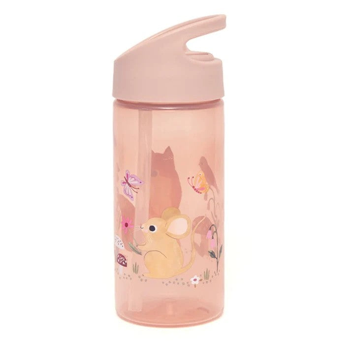Garrafa Água "Woodland Friends" Rosa Petit Monkey