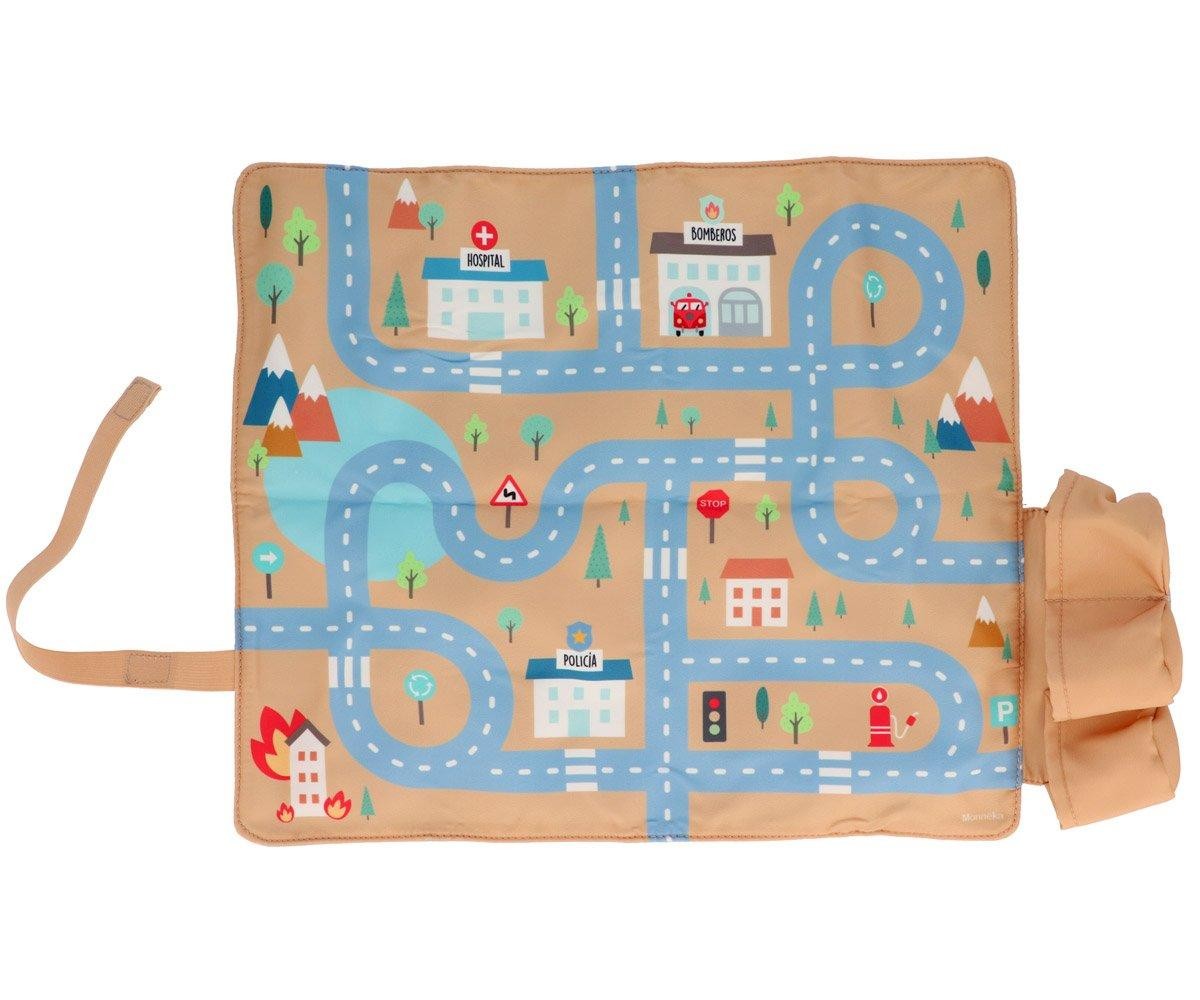Conjunto Individual de Mesa Circuito Mostarda + 3 Brinquedos