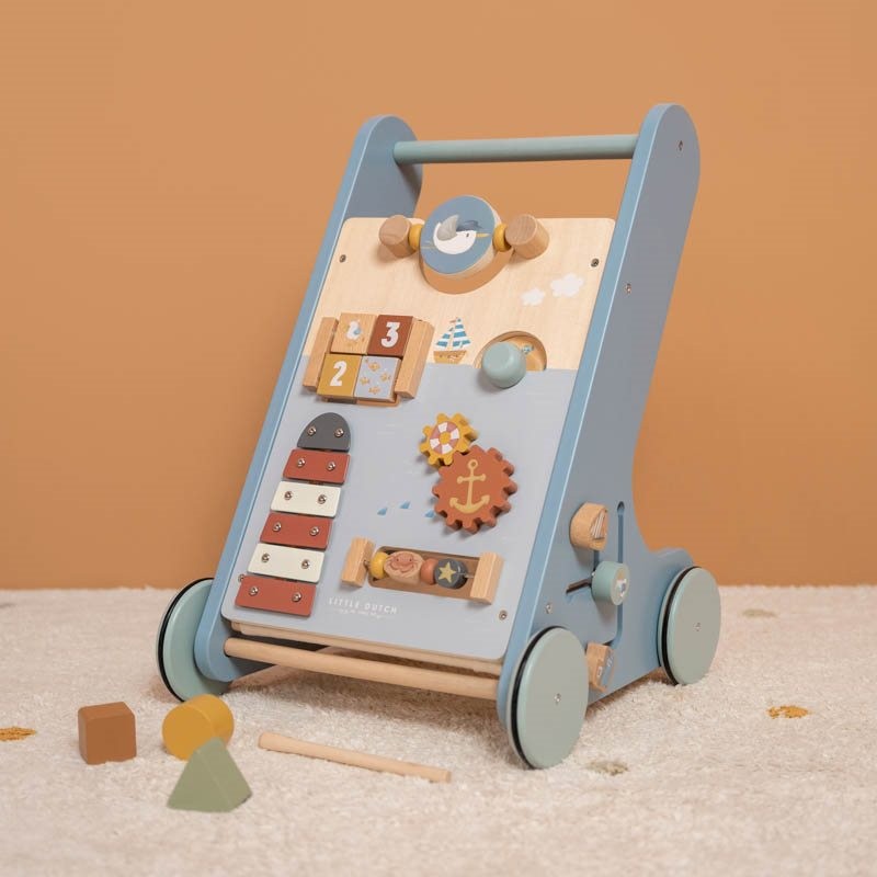 Carrinho Primeiros Passos Multi-Atividades "Sailors Bay" Little Dutch