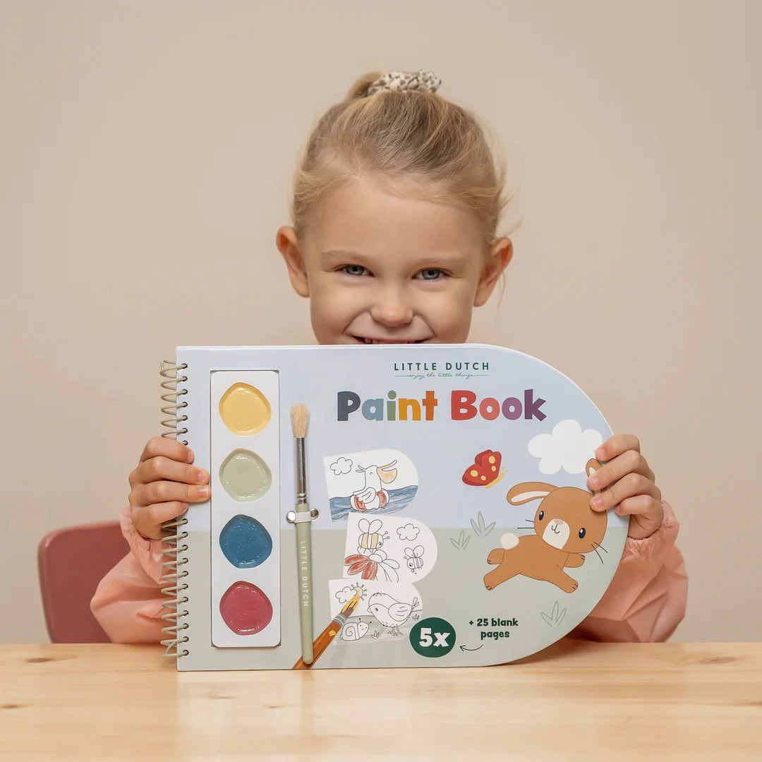 Livro de Pintar com Aguarelas Little Dutch