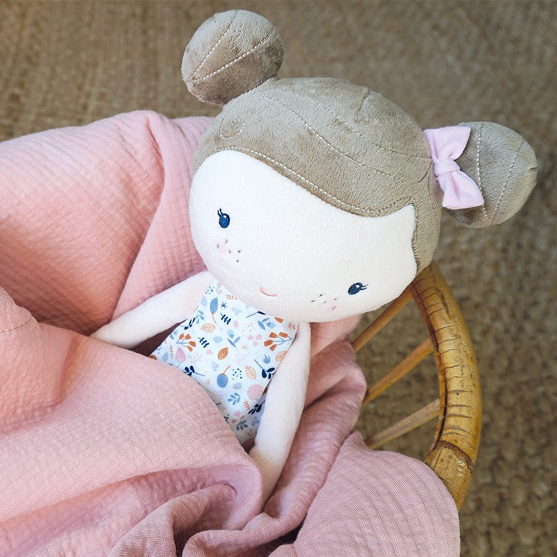 Boneca Peluche Rosa 50cm Little Dutch