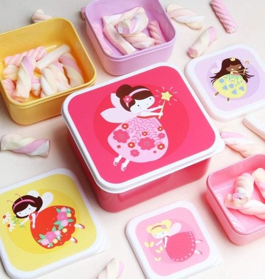 Conjunto 4 Caixas Fada A Little Lovely Company