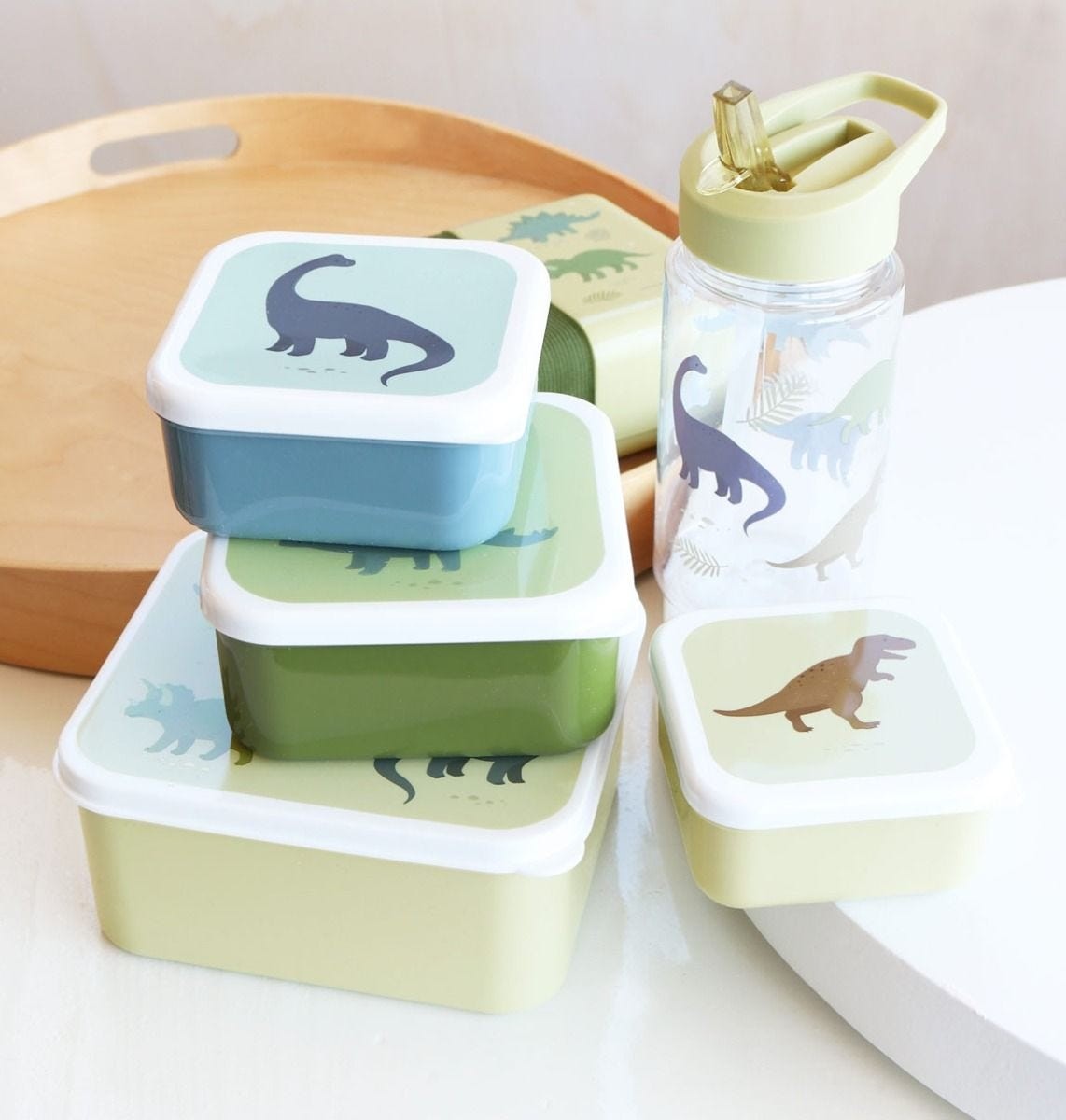 Conjunto 4 Caixas Dinossauros A Little Lovely Company