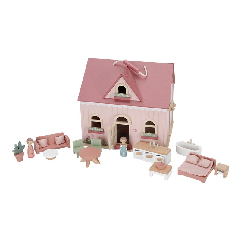 Wooden Portable Dollhouse - Little Dutch