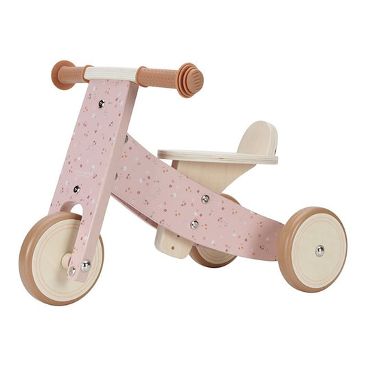 Triciclo de madera Little Dutch rosa