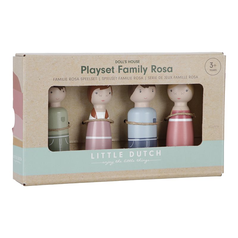 Conjunto de muñecas Little Dutch "Pink Family"