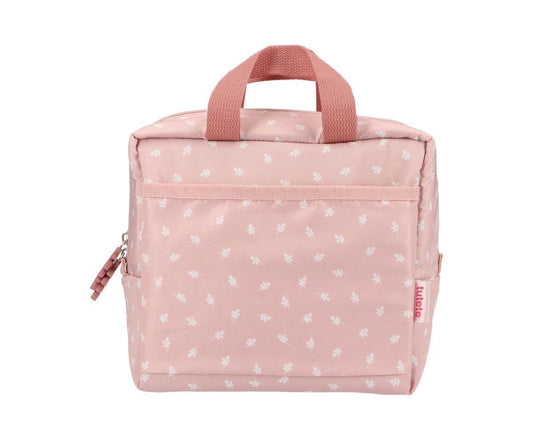 Insulated Lunch Bag "Leaves Pink"