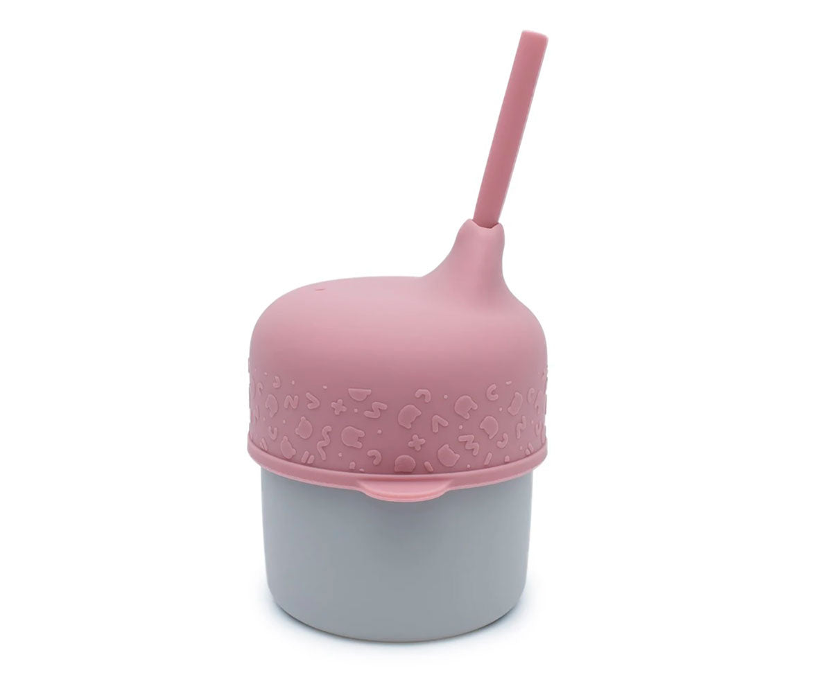 Sippie Lid (+ Mini Straw) - Dusty Rose