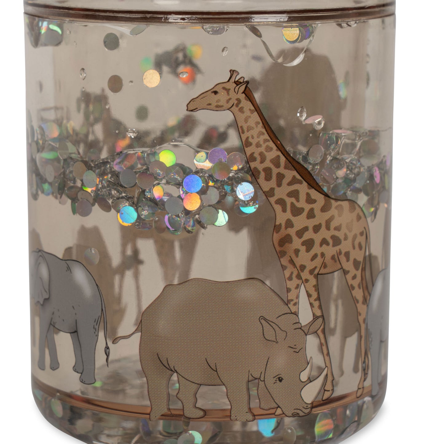 2 Pack Glitter Cups "Safari"