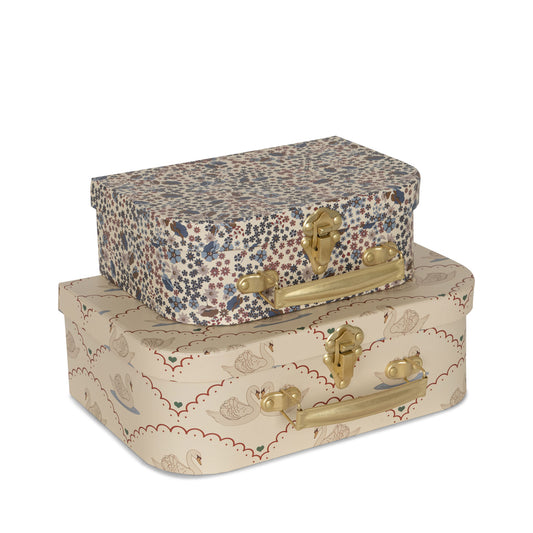 2 Pack Suitcase "Swan, Vivi Fleur" Konges Slojd