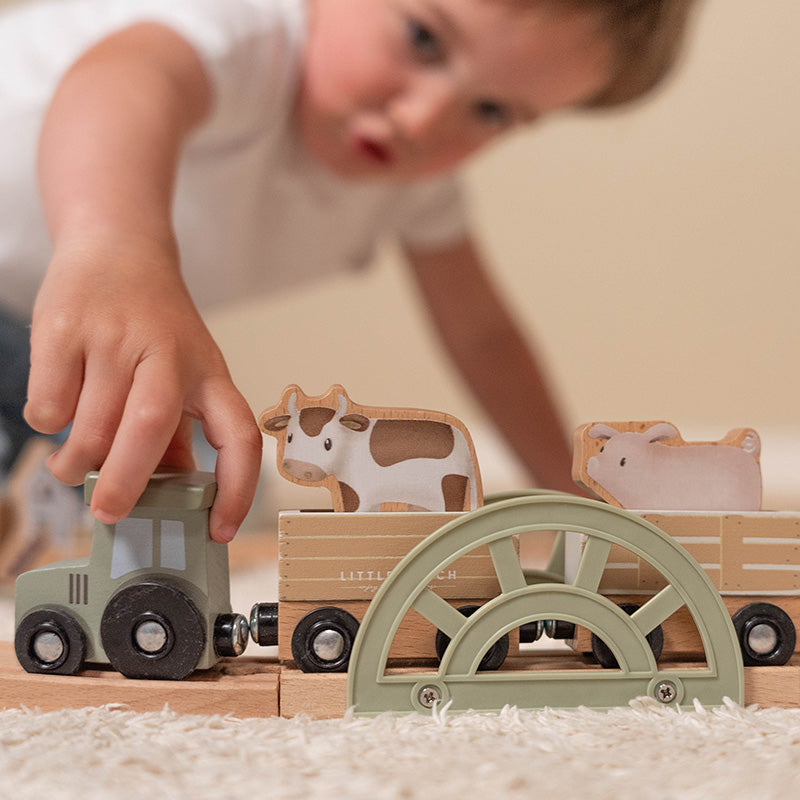 Wooden Train Track - Little Farm - Little Dutch