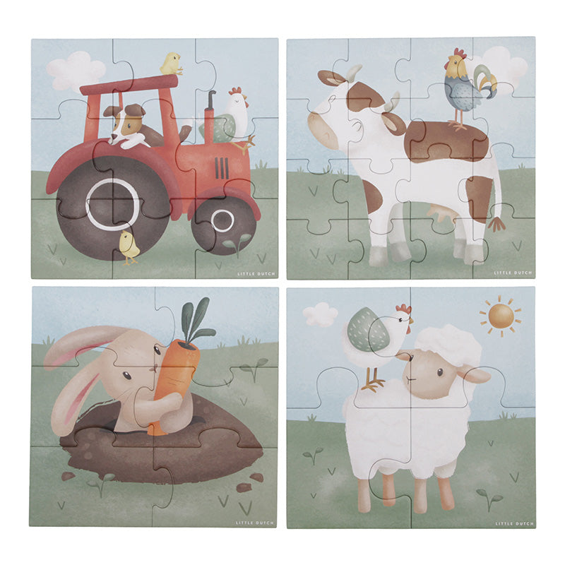 4 in 1 Puzzles "Little Farm Little Dutch