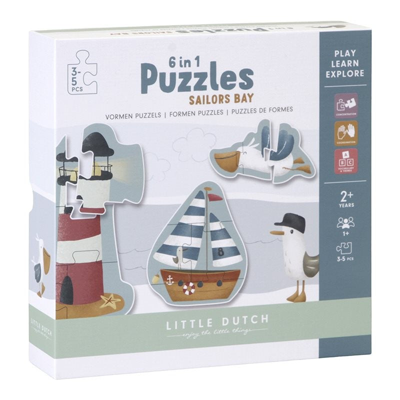 Conjunto Puzzles "Sailor's Bay" Little Dutch