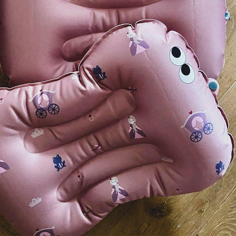 Noui Noui Inflatable Anti-Slip Seat Cushion - Little Princess - Pink - 51 x  36 cm unisex (bambini)