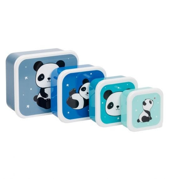 Conjunto 4 Caixas Panda A Little Lovely Company