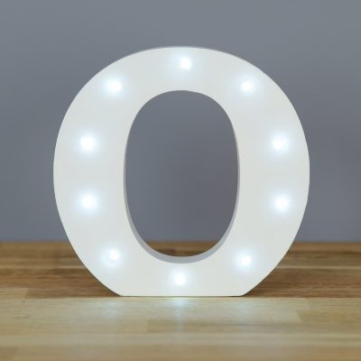 Letra O LED Up In Lights